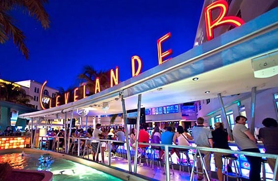 Hotel Clevelander em Miami Beach na Ocean Drive