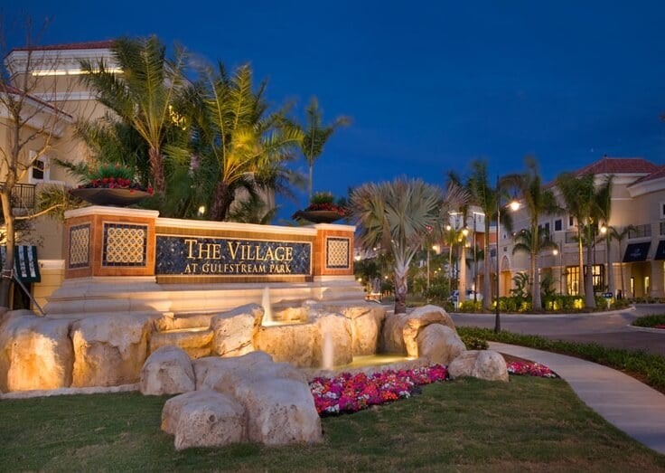 Entrada do Shopping The Village At Gulfstream Park em Miami