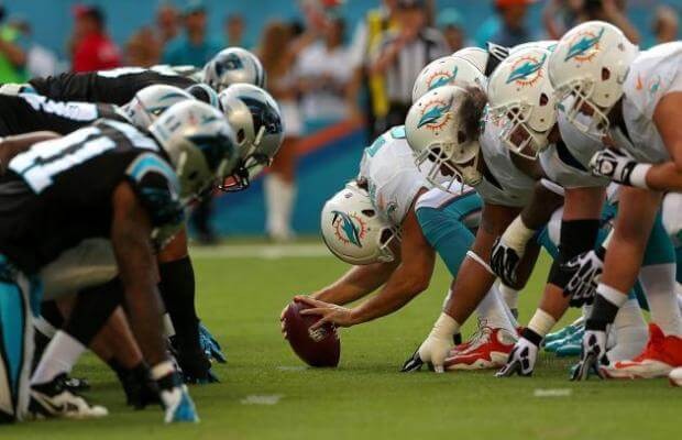 Time Miami Dolphins jogando