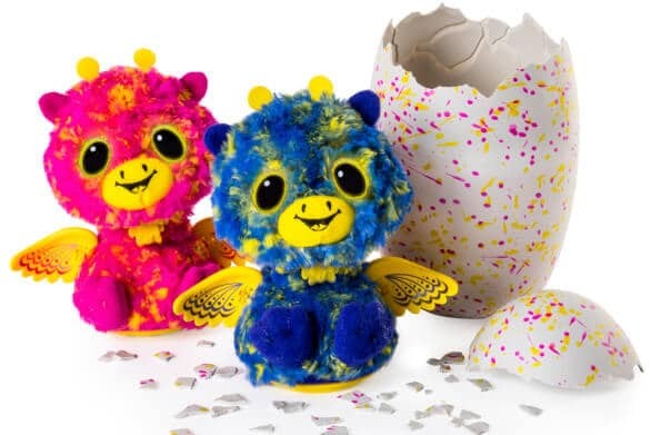 Pelúcias variadas dos Hatchimals