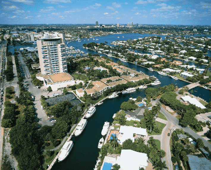 Cidade Fort Lauderdale na Flórida 