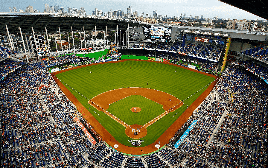 Jogos de baseball com o Miami Marlins