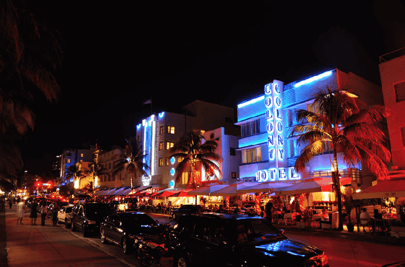 Ocean Drive em Miami: