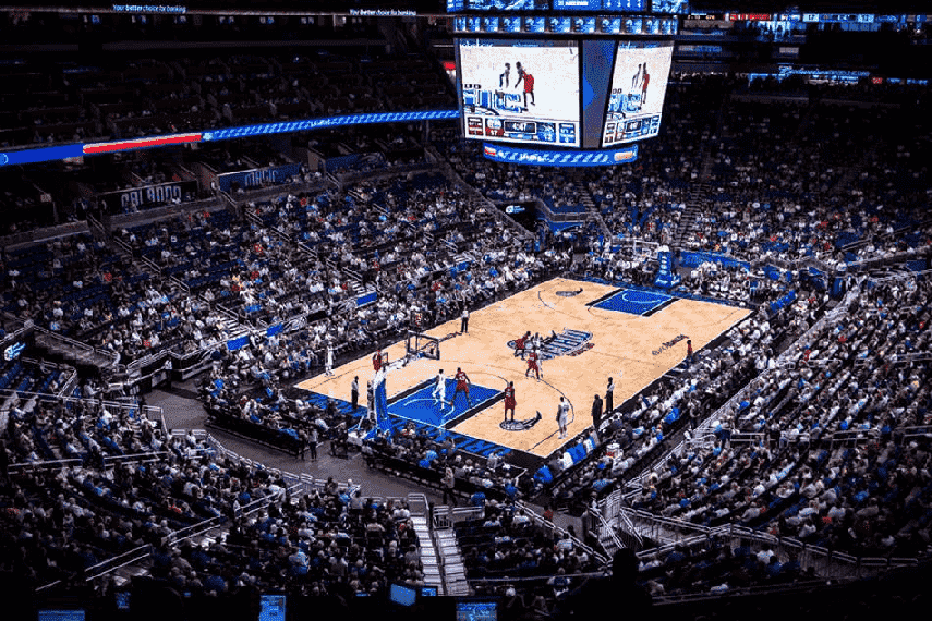 Jogo de basquete do Orlando Magic