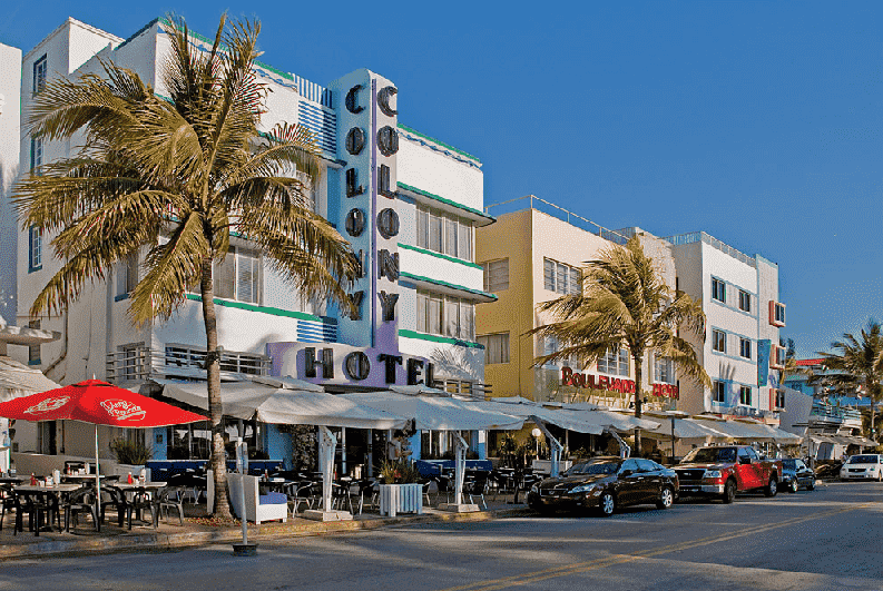 Passeio pela Ocean Drive em Miami Beach