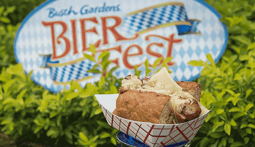 Lanches do Bier Fest no Busch Gardens