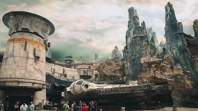 Área de StarWars no parque Hollywood Studios da Disney em Orlando