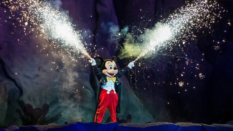 Show Fantasmic em parque da Disney