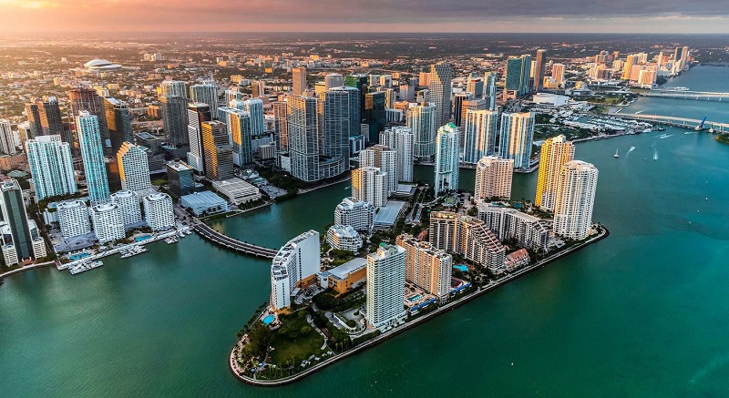 Vista aérea de Miami