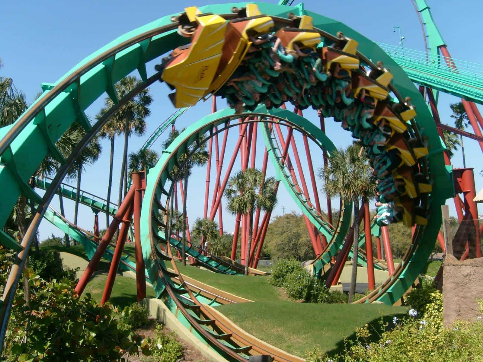 Montanha-russa do parque Busch Gardens Tampa