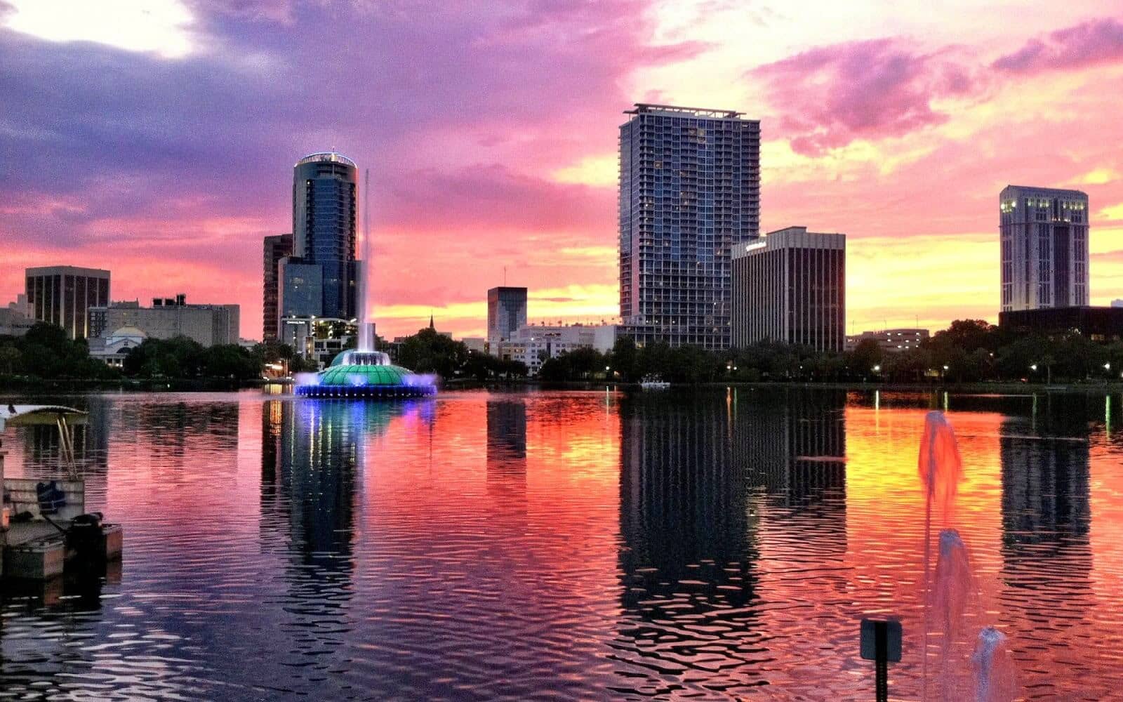 Entardecer em Orlando