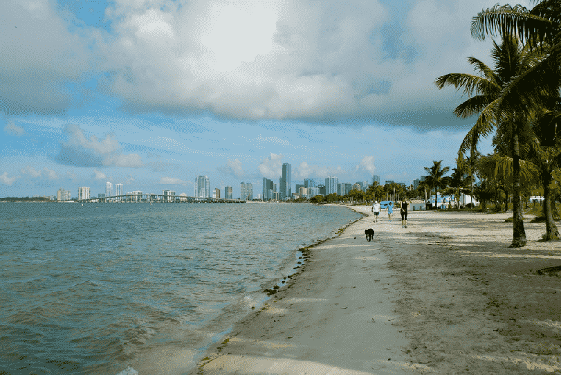 Praia em Key Biscayne