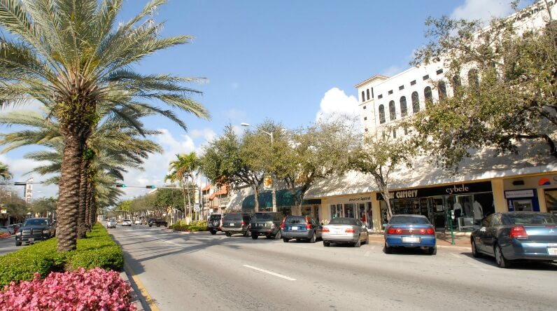 Miracle Mile em Coral Gables