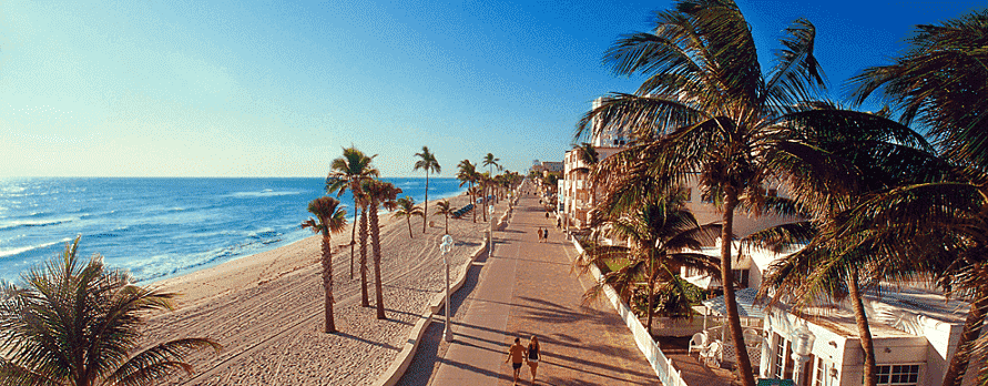 Orla da praia em Fort Lauderdale