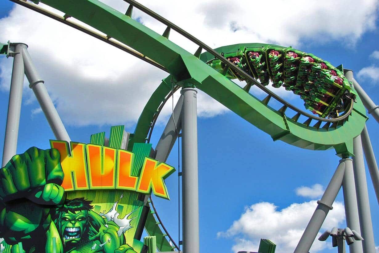 Montanha-russa do Hulk na Universal