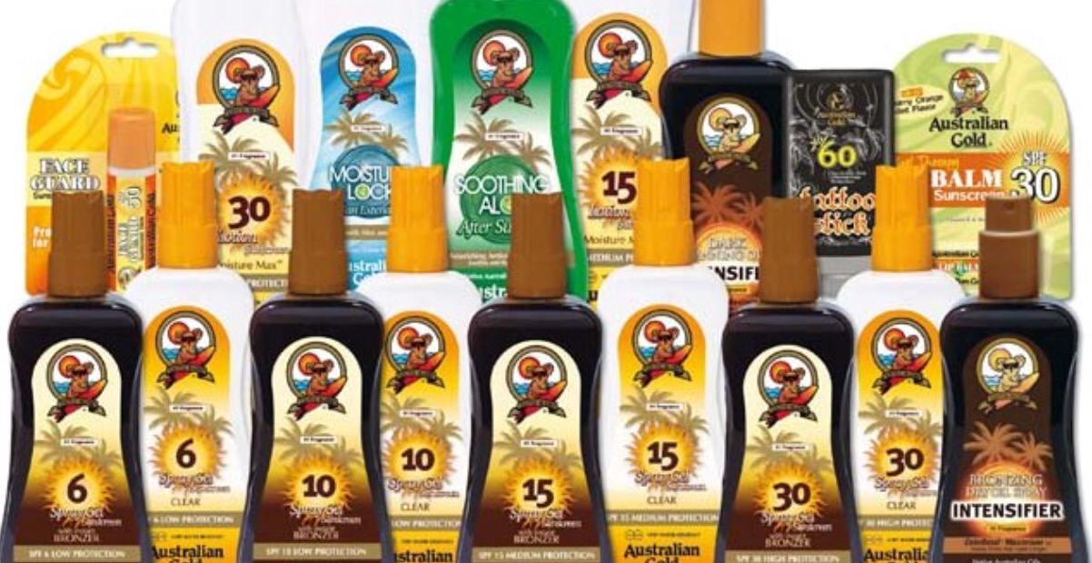 Produtos da Australian Gold em Orlando