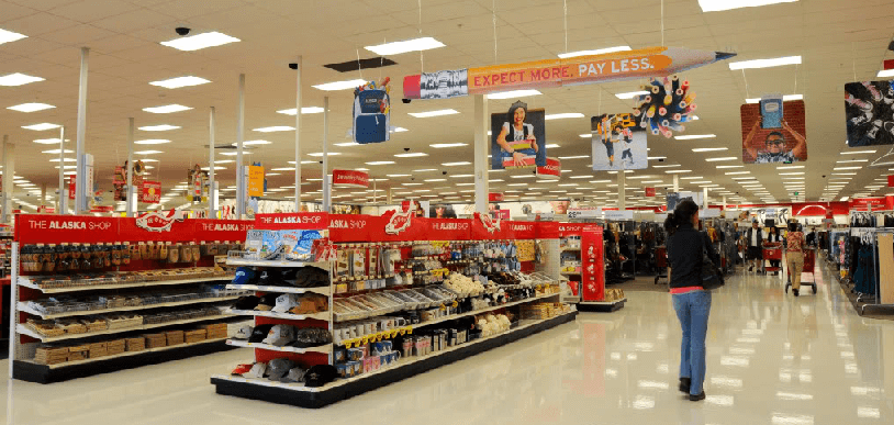 Interior da Target na Flórida