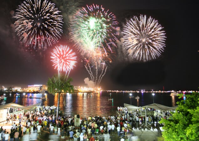 Festa de Ano Novo no Bayfront Park em Miami