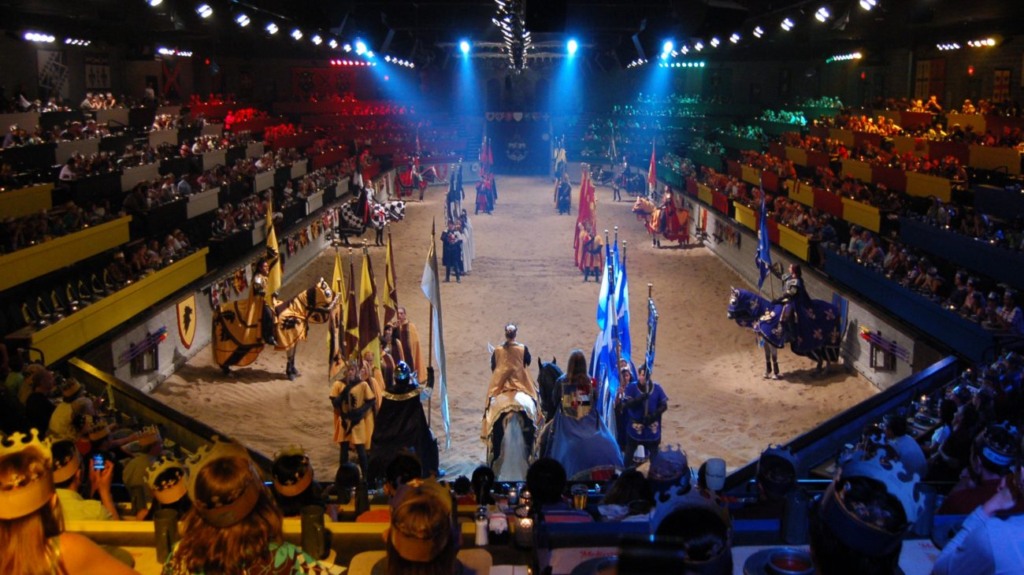 Jantar Medieval Times com duelo de cavaleiros em Orlando