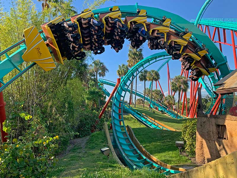 Montanha-russa do Busch Gardens em Tampa