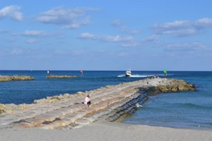 Vista da Praia South Inlet Park em Boca Raton