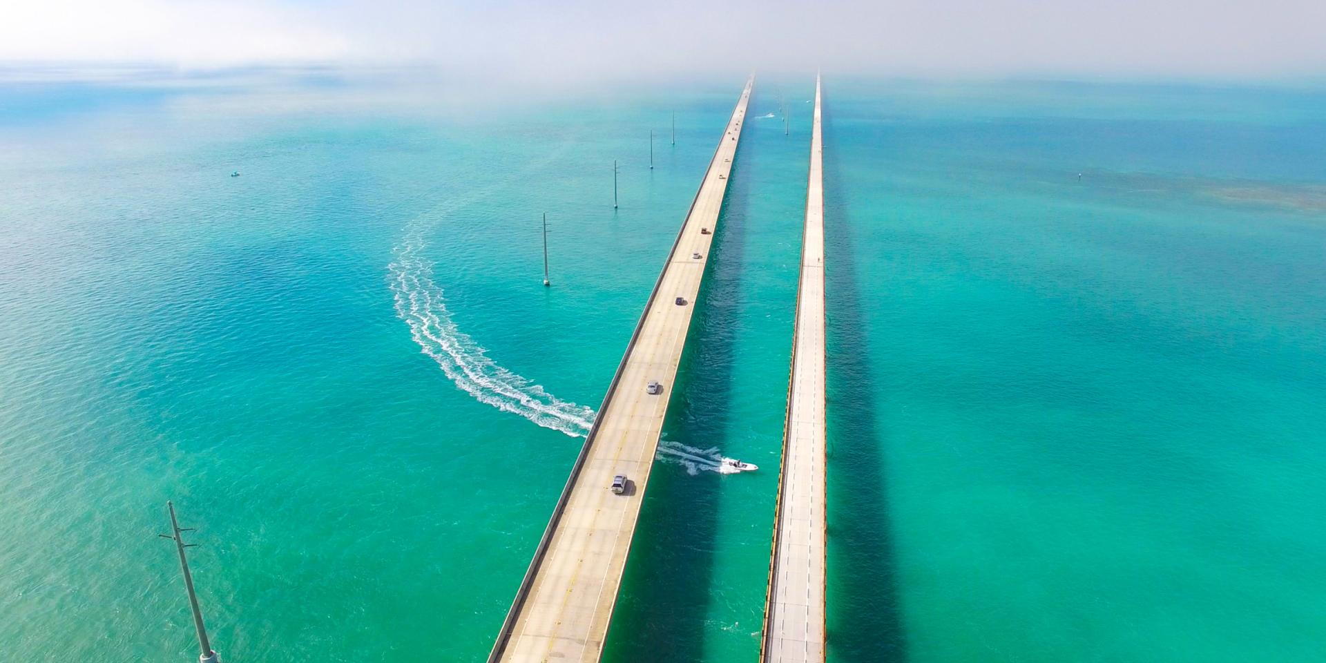 De carro até Key West