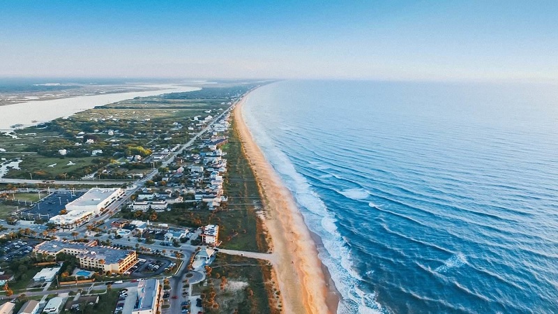 Praia em Saint Augustine