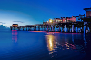 Noite no pier em Cocoa Beach