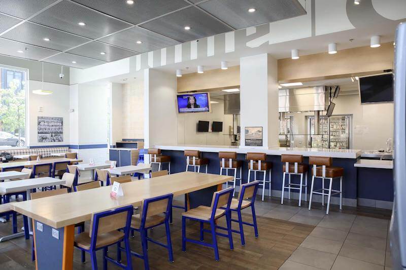 Interior do Restaurante White Castle em Orlando