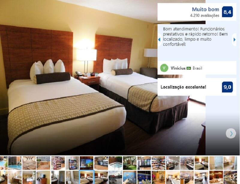 Quarto do Best Western Orlando Gateway Hotel em Orlando