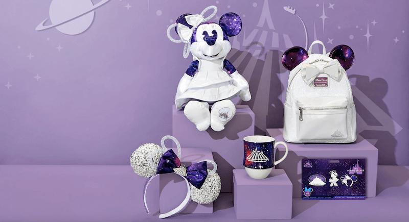 Produtos da Minnie dedicados à atração Space Mountain