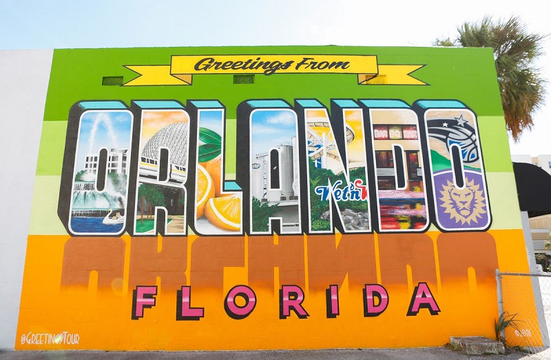 Orlando Postcard Wall