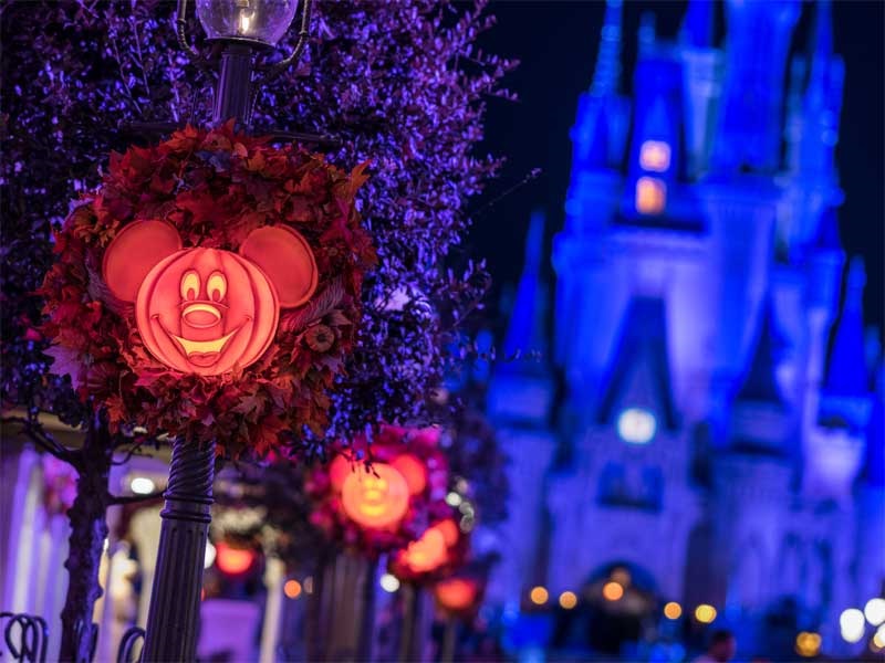 Decoração de Halloween na Disney Orlando