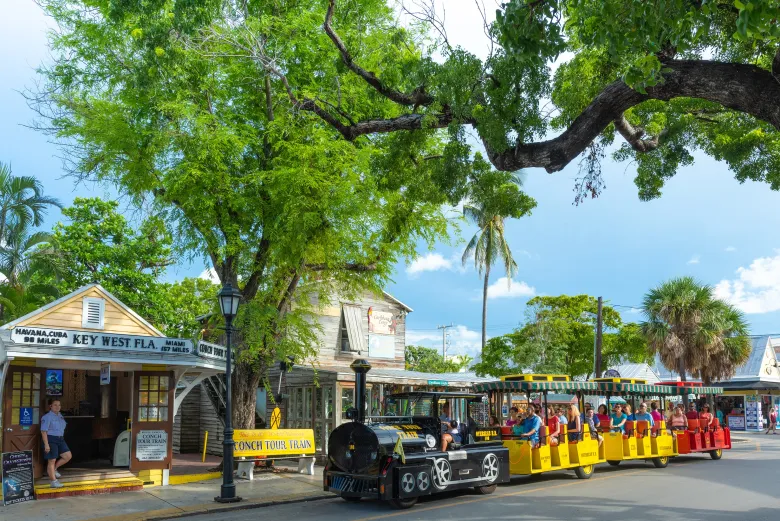 Paragens do Trem turístico de Key West