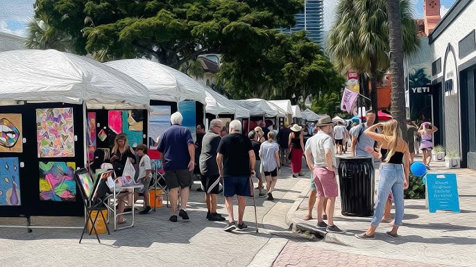 Las Olas Fair em Fort Lauderdale