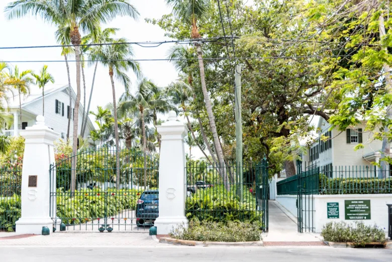 Entrada da Pequena Casa Branca de Truman em Key West