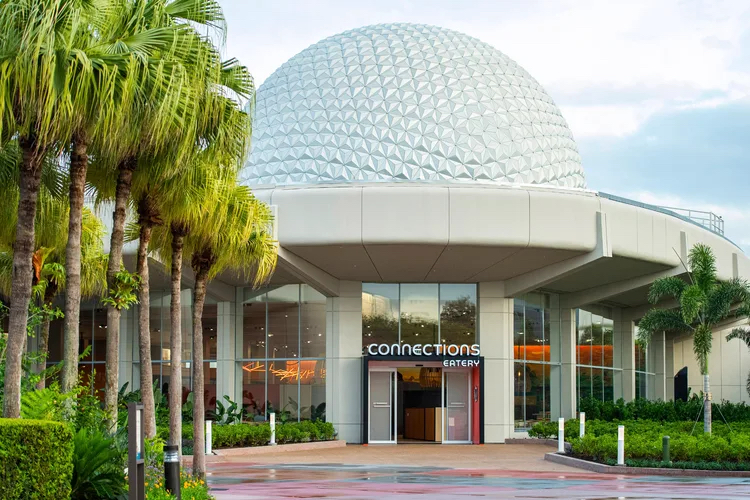 Entrada do Connections Eatery na Disney Orlando