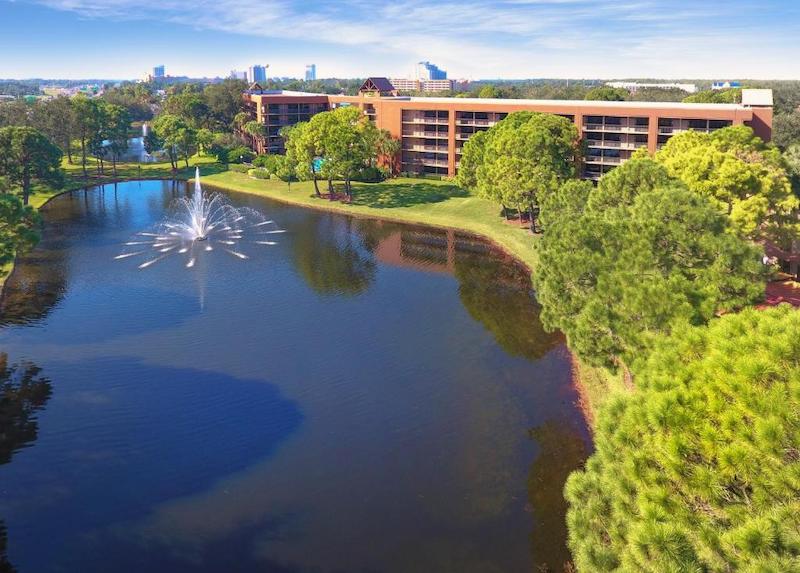 Vista do hotel Rosen Inn Lake Buena Vista em Orlando